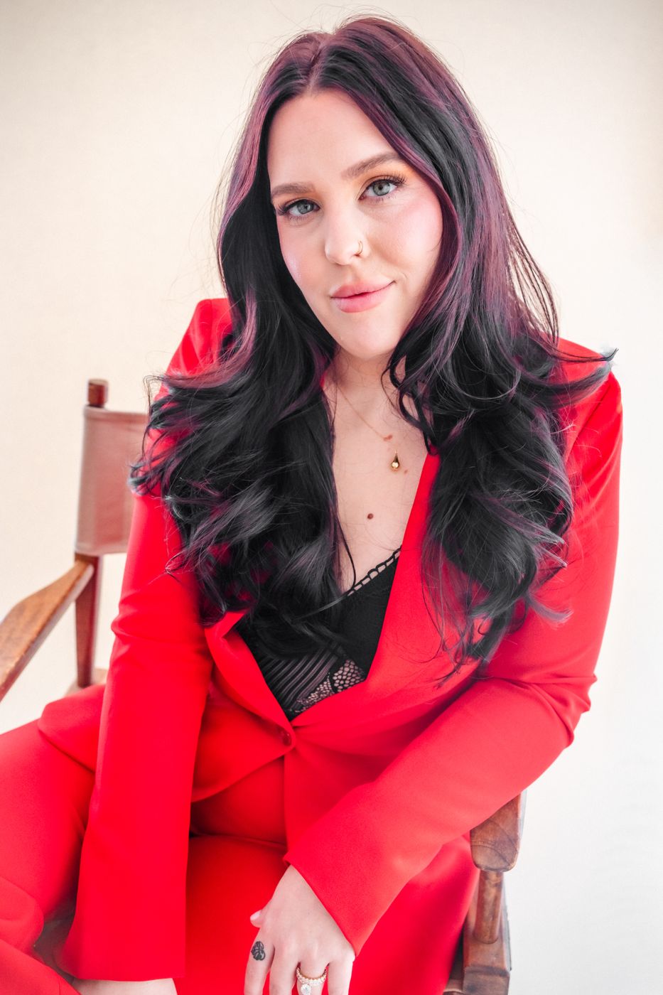 Sydney Mohni in a red blazer